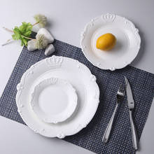 Керамические тарелки в стиле ретро, тарелка для фруктового салата, украшение для гостиной, блюда для торта, кухонная посуда, ресторан, обслуживающий поднос 2024 - купить недорого