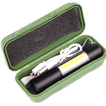 XP-G-Mini linterna led Q5 con batería integrada, lámpara con Zoom de 2000 lúmenes, ajustable, resistente al agua, para bicicleta y Camping 2024 - compra barato