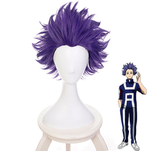 Anime My Hero Academia Cosplay Unisex Short Purple Wigs Cosplay Costume Props High Temperature Wire Synthetic Hair+Wig Cap 2024 - buy cheap