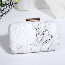 2019 White Acrylic Box Evening Clutch Bag Chain Shoulder Handbag Crossbody Hard case Bag Wedding Party Prom Purse pochette femme 2024 - buy cheap