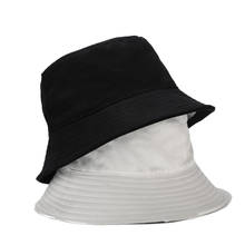 Sombrero de pescador Reversible de dos lados para mujer, sombrero de pescador de tamaño grande de 60 cm, color blanco y negro, bob Panamá, sombrero para el sol, regalo para Amiga 2024 - compra barato