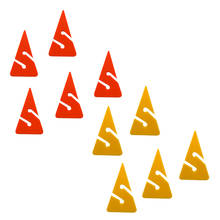 10 шт. оранжевый и желтый треугольник образный ПВХ линии стрелы маркеры для подводного плавания пещера крушение погружения 2024 - купить недорого