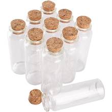 Mini frascos de vidro para pedir desejos, frascos minúsculos com rolha conta de casamento 30*80*17mm 40ml 24 peças 2024 - compre barato