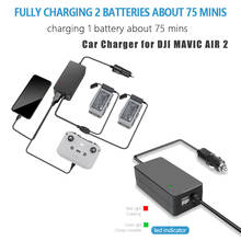 4 In 1 Car Charger for DJI Mavic AIR 2 Batteries Remote Control Phone Charging Hub Manager for DJI Mavic AIR 2 Drone Accessories 2024 - buy cheap