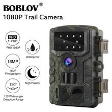 BOBLOV PR-700 16MP HD 1080P Camo Trail Camera for Hunting Observation Farm Home Security Wildlife Hunting Camera Night Vision 2024 - compra barato