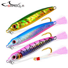 Metal Jig Fishing Lures Bait Weights 100G Fish Jigs Ice Fishing Lure Hard Jigging Bait Holographic Tackle Saltwater Lures Pesca 2024 - buy cheap