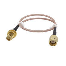 Низкие потери 0-6 ГГц RP SMA штекер к RP SMA Гнездовой разъем антенны разъем провода RF коаксиальный кабель RG316 отрезок провода расширения джемпер 2024 - купить недорого