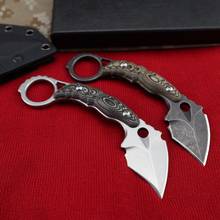 Wasp Karambit DC53 Claw G10 Handle Stone Wash Outdoor Hunting Camping Tools Pocket Knife Survival Tactical Fixed Blade Edc Knife 2024 - buy cheap