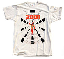 2001: футболка с постером фильма космическая Одиссея, футболка из натурального 100% хлопка, футболка унисекс 2024 - купить недорого