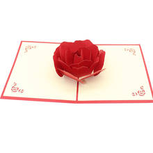 Подарок аксессуар Сделай Сам бумажные черенки ремесло 3D открытка элегантный романтический свадебный орнамент фестиваль с конвертом розы красочные 2024 - купить недорого
