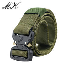 Equipo militar de combate táctico cinturones para hombres de entrenamiento, de ejército Metal Nylon cinturón con hebilla de caza al aire libre cintura 2024 - compra barato