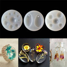 DoreenBeads-moldes de Molde de resina de silicona redondos, ovalados, blancos, colgantes de cabujón hechos a mano, componentes de joyería artesanal 2024 - compra barato