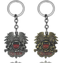 Rock Band Queen Keychain Punk Antique Metal Fans Key Ring Holder Car Bag Chaveiro Key Chain Pendant Men Jewelry 2024 - buy cheap
