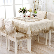Luxury Embroidered Tablecloth European Lace Dining Table Cover Cloth  Rectangular Coffee Table for Living Room Decor Aesthetic 2024 - buy cheap
