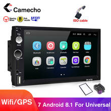 Camecho 2din Car Radio Android 8.1 GPS WiFi USB Car Multimedia Player For Universal For Volkswagen Nissan toyota Golf Car Stereo 2024 - buy cheap