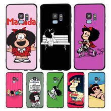 Cute Girl Mafalda Silicone Case For Samsung Galaxy A9 A8 A7 A6 A6S A8S Plus A5 A3 Star 2018 2017 2016 Phone Case 2024 - buy cheap