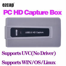 Ezcap 287 caixa de captura de jogos, entrada hdmi, usb 3.0 suporta uvc, gravação de vídeo hd para windows/mac/linux para ps4, ps3, xbox 360/one 2024 - compre barato