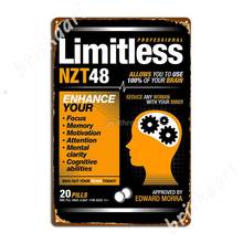 Limitless Pills - Nzt 48 (Original Version) Metal Signs Design Home pub Plaques Tin sign Posters 2024 - buy cheap