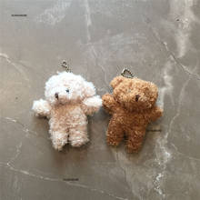 120PCS Wedding Bear Toy , Stuffed 10CM Gift Key Pendant Accessories Plush Doll 2024 - buy cheap