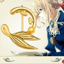 Anime Violet Evergarden Brooch S925 Silver Badge Cosplay Golden Badges Brooch Props Costume Accessories Fans Gifts 2024 - buy cheap