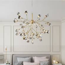 Lámpara de araña LED moderna de luciérnaga, elegante, rama de árbol, candelabros de techo decorativos, iluminación Led colgante 2024 - compra barato