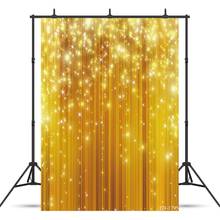 Brilho dourado estrelas luz linear fantasia bolinhas bokeh pano de fundo do bebê recém-nascido aniversário para estúdio foto fundo fotográfico 2024 - compre barato