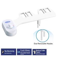 Home Bathroom Mechanical Toilet Seat Bidet Fresh Water Dual Nozzle Sprinkler 2024 - buy cheap