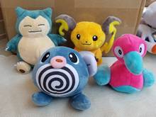 Novo japão apto poliwag raichu snorlax snorlax boneca de pelúcia brinquedo de pelúcia limitado presente 2024 - compre barato