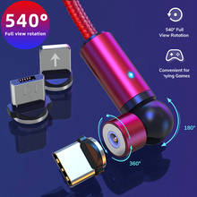 Cable Micro USB de carga magnética, cargador magnético de carga rápida para iPhone, Cable USB tipo C de 180 ° + 360 °, Cable de juego para teléfono móvil 2024 - compra barato