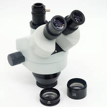 Microscópio simul-focal trinocular para autos, zoom 50/50 x-90x, com cabeça estéreo, microscópio dividido 2024 - compre barato