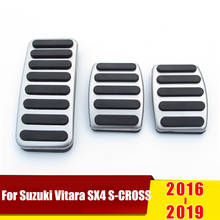 Автомобильный педаль акселератора, педаль сцепления, нескользящая Накладка для Suzuki Vitara SX4 S-Cross Scross 2015 2016 2017 2018 2019 2024 - купить недорого