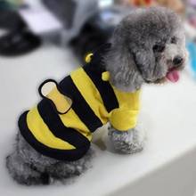Bee Pet Puppy Coat Apparel Outfit Fleece Clothes Dog Cat Hoodie Fancy Costume Halloween Cosplay Sweater Dog Hoodies 2024 - buy cheap