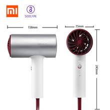 Xiaomi mijia soocas h3s íon negativo ânion secador de cabelo 1800 w profissional secador de cabelo liga alumínio poderoso secador de cabelo elétrico 2024 - compre barato