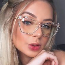 Montura de gafas de ojo de gato para mujer, anteojos falsos sexys y transparentes, estilo de tendencia, diseño de marca, marcos de gafas ópticas femeninas 2024 - compra barato