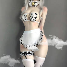 OJBK New Cos Cow Cosplay Costume Maid Tankini Bikini Swimsuit Anime Girls Swimwear Clothing Lolita Bra and Panty Set Stockings 2024 - buy cheap