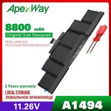 Apexway-batería para ordenador portátil, 11,26 V, 8800mAh, A1494, para Apple Macbook Pro, A1398, Retina (finales de 2013, Me293 y mediados de 2014, Me294) 2024 - compra barato