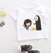 Camisa de verão para crianças, camiseta da moda para meninos e meninas, com gola redonda 2024 - compre barato