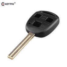 KEYYOU New Car Remote Key Shell Replacement for Toyota For Lexus 2 Button Uncut Key Fob Case Blade TOY48 46mm Long Blade 2024 - buy cheap