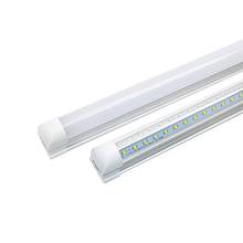 T8 led tubo de luz dupla fileira tubo v-forma 1ft 2ft 3ft 4ft 1.2m 36w 28w 18w 10w t8 fluorescente tubo AC85-265v 2024 - compre barato