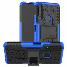 Funda protectora Dual para Huawei y9 prime, carcasa resistente de silicona dura a prueba de golpes, con soporte, 2019 2024 - compra barato