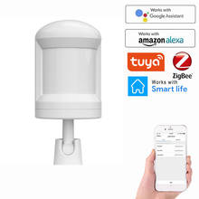 Tuya ZigBee Smart Home PIR Sensor With Foot Stand Motion Detect Human Body Movement Detect Works With Alexa Google Assistant 2024 - buy cheap