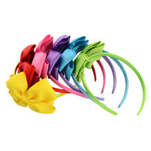 1 Piece 20 colors Cute Bowknot Hair Band For Baby Girls Ribbon Handmade Hair Bows Hairbands Headband Headwear Hair Accessories 2024 - купить недорого