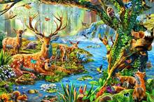 New 5D DIY Full Square/Round Diamond Painting Forest landscape Deer Diamond Embroidered Cross Stitch Rhinestone Home Decor Gifts 2024 - buy cheap