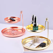 Double Layer Jewelry Cosmetics Storage Rack Holder Necklace Earrings Display Shelf Tray 2024 - купить недорого