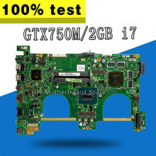 N550JV Laptop Motherboard i7-4700HQ GT750M/2GB HM86 Para For Asus Q550J G550J G550JK Q550JV N550J N550JK Mainboard teste OK 2024 - compre barato