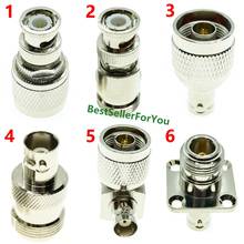 N Type Male Female To Connector BNC MALE Female Plug RF Coaxial Adapter Connector Adapter Kit 2024 - купить недорого