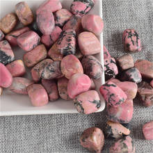 Natural gemstone pink rhodonite gravel crystal healing stones for home decoration 2024 - buy cheap
