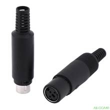 Conector de enchufe macho hembra Mini DIN, 3/4/5/6/7/8 Pines, montaje de Cable de chasis, 1 ud. 2024 - compra barato