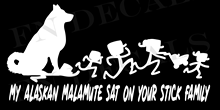 ALASKAN MALAMUTE dog Animal Car Stickers Lovely Decal Laptop Suitcase Truck Motorcycle Stick Figure My Family 2024 - buy cheap