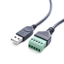 Горячая Распродажа Micro 5 Pin 2,0 USB A Male к 5-контактному винту с защитой, без пайки, терминал, переходник, соединительный кабель, провод 2024 - купить недорого